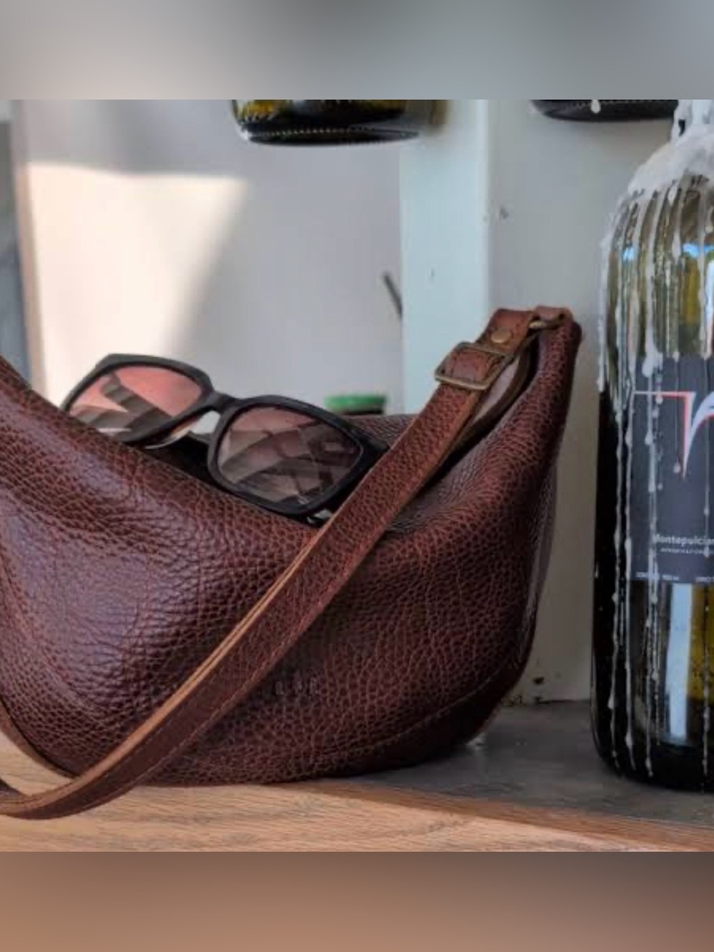 Portland leather cold brew koala sling bag purse large - Picture 3 of 15